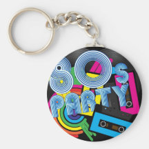 Fiesta retro 80 llavero personalizado