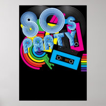Fiesta retro 80 impresiones