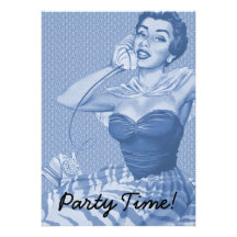 Fiesta retro de los años 50 comunicados personales 