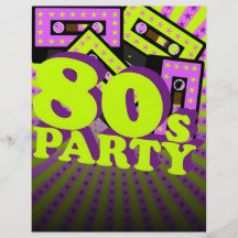 Fiesta retro flyer a todo color
