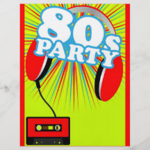 Fiesta retro tarjeta publicitaria