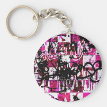 FIESTA ROSADO DE LA MATERIA ROCKSTAR LLAVEROS PERSONALIZADOS