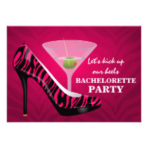 Fiesta salvaje de Bachelorette de los zapatos del  Invitación Personalizada
