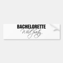 Fiesta salvaje de Bachelorette Pegatina De Parachoque