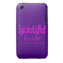 Fiestas de bodas y novia hermosa de las duchas nup iPhone 3 Case-Mate cárcasas