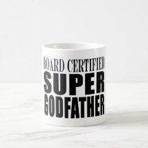 Fiestas del bautismo: Padrino estupendo certificad Taza