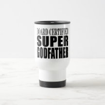 Fiestas del bautismo: Padrino estupendo certificad Tazas De Café