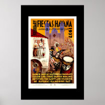 Fiestas La Habana Cuba del poster del viaje del vi posters