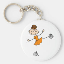Figura anaranjada camisetas y regalos del vestido  llavero
