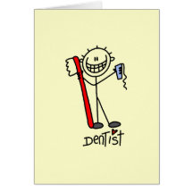 Figura básica dentista del palillo felicitación
