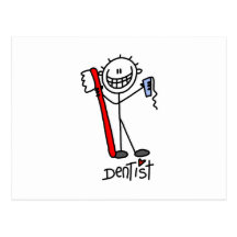 Figura básica dentista del palillo postal
