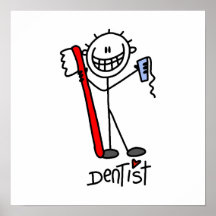 Figura básica dentista del palillo posters