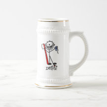 Figura básica dentista del palillo taza de café