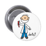 Figura botón del palillo del dentista pins