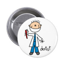Figura botón del palillo del dentista pins