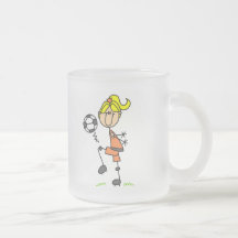 Figura camisetas y regalos del palillo del fútbol taza de café