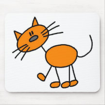 Figura camisetas y regalos del palillo del gato alfombrilla de raton