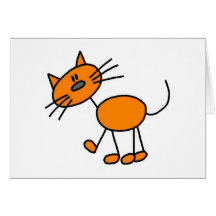 Figura camisetas y regalos del palillo del gato felicitaciones