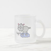 Figura camisetas y regalos del palillo del hipopót taza de café