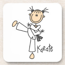 Figura camisetas y regalos del palillo del karate  posavasos de bebida