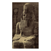 Figura colosal, Abu Sunbul, Egipto circa 1856 Plantillas De Tarjetas De Visita