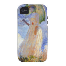 Figura de Monet que hace frente a la izquierda iPhone 4 Funda