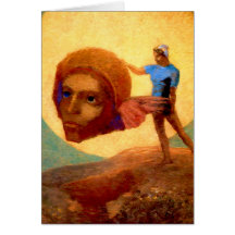 Figura de Odilon Redon Tarjeton