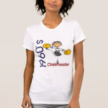 figura del palillo de la animadora de los años 60 camisetas