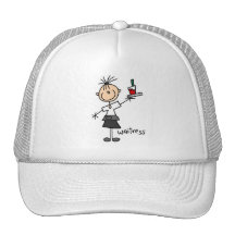 Figura del palillo de la camarera gorras de camionero