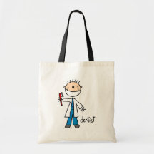 Figura del palillo del dentista bolsas de mano