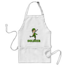 Figura del palillo del soldado delantales