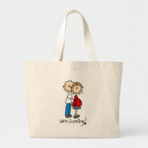 Figura del palillo que estamos esperando bolsa de mano