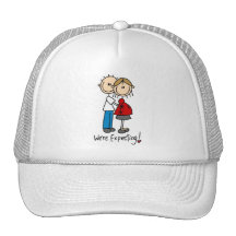 Figura del palillo que estamos esperando gorros bordados