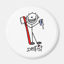 Figura dentista del palillo imán para frigorifico