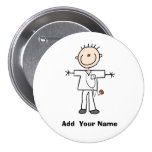 Figura masculina personalizada botón del palillo d