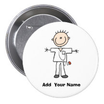 Figura masculina personalizada botón del palillo d