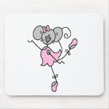 Figura Mousepad del palillo de la bailarina del ra Tapetes De Ratones