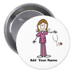 Figura personalizada botón del palillo del pelo de