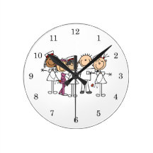 Figura reloj del palillo de pared del vaquero - mo relojes de pared