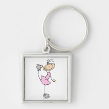 Figura rosada camisetas y regalos del vestido del  llaveros