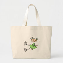 Figura verde camisetas y regalos del vestido del p bolsa de mano