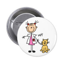 Figura veterinaria botón del palillo pin