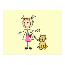 Figura veterinaria del palillo postal