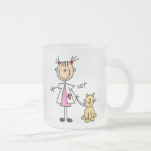 Figura veterinaria del palillo taza