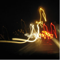 figuras fluorescentes esculturas fotograficas