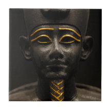Figurilla de dios egipcio Osiris del último períod Teja Ceramica