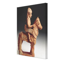 Figurilla de un jinete armado, Byblos, 8vo-6to ce Impresión En Lona Estirada