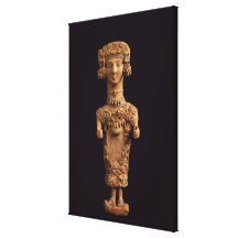 Figurilla femenina en un plinth, necr del DES Moli Lienzo Envuelto Para Galerias
