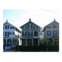 Fila del Victorian de Stockton en Cape May Tarjeta Postal