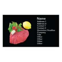 Filete de atún plantillas de tarjetas personales